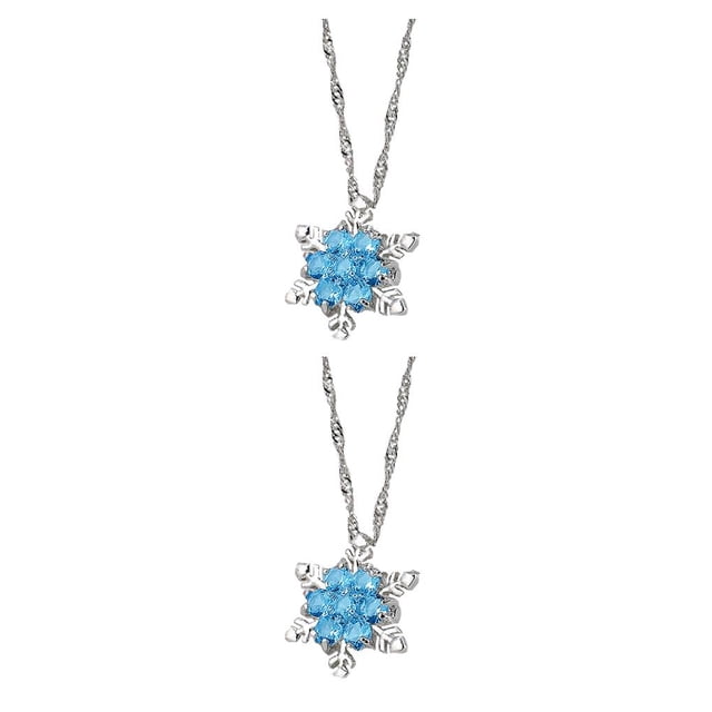 Collar con colgante de cristal Sonducket de copo de nieve