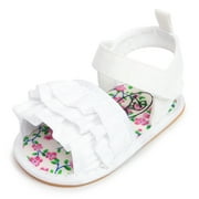 HsdsBebe Baby Shoes Infant Girls Soft Summer Sandals for Newborn 3-18Months