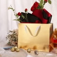 thumbnail image 3 of 12 Large Gift Bags 13x5x10 Inches, Gold Gift Bags with Handles (Grass Texture), 3 of 7