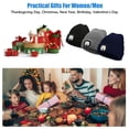 thumbnail image 7 of RoamRider Beanie with Light, Rechargeable Headlamp Hat Winter Warm Knitted Caps for Women Men, Gray, 7 of 7