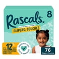 thumbnail image 1 of Couches Rascals Premium, Taille 8, 76 unités, 1 of 8