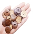 Kbraveo 150pc 1 inch Natural New Thick Coconut Shell 2 Holes Button ...