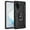black, variant on Dteck Samsung Galaxy Note 20 5G Case Military Grade Armor Dual Layer 2 in 1 and 360 Metal Rotating Ring Kickstand Holder Car Mount Silicone TPU Shockproof Anti-Scratch Protective Cover, silver