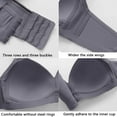 thumbnail image 4 of Aofany 2024! Womens Plus Size Bra,Woman's Solid Gathered Together Large Size Daily Bra No Rims Underwear, 4 of 5