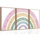 thumbnail image 1 of Cuadro mural ZLSYQALW con diseño de arcoíris, 3 pósteres, 30 x 40 cm, niñas, 1 of 7