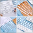 thumbnail image 3 of 10Pcs Clear Triangular Ruler Plastic Scale Ruler Plastic Drawing Ruler Students Scale Ruler, 3 of 8