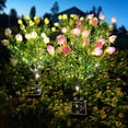 thumbnail image 6 of Solar Garden Lights Outdoor Waterproof, 2 Pack LED Solar Flower Lights Decorative Garden Décor Outside for Flower Pathway Lawn Light Party Decorations, Multicolor, 6 of 7