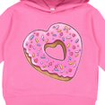 thumbnail image 3 of Inktastic Heart Shaped Donut with Pink Icing and Sprinkles Toddler Hoodie, 3 of 4