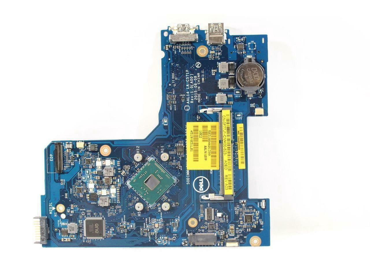Dell Inspiron 15 5552 Notebook Motherboard Intel Pentium N3700 1.6GHz DDR3 HDMI Ports USB LA-C571P SR29E F77J1 0F77J1 CN-0F77J1