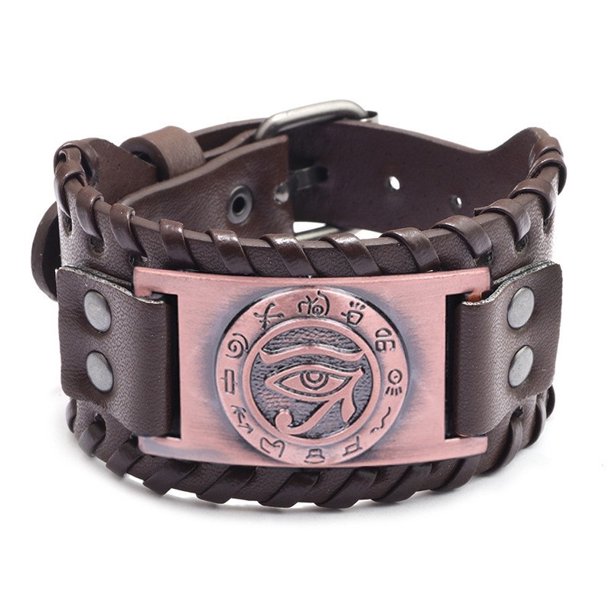 Pulsera de cuero vikingo para hombre, aleación, brújula, joyería Gao Jiahui unisex
