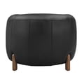 thumbnail image 4 of New Pacific Direct Cordelia Top Grain Leather Accent Arm Chair in Stolm Black, 4 of 15