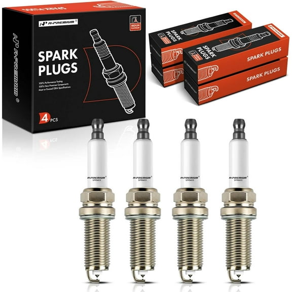 A-Premium Iridium Platinum Spark Plugs Compatible with Hyundai Sonata 2011-2017, Santa Fe 2013-2018 & Kia Optima 2011-2018, Sorento 2016-2018, Sportage 2011-2020, 2.0L 2.4L, Pack of 4