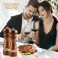 thumbnail image 6 of Salt and Pepper Mill Set, Premium Wooden Pepper Mill with Spice Mills, Manual Salt Mill with Adjustable Ceramic Grinder, Easy to Fill and Refillable (2 Pieces), 6 of 6