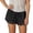 A-Black179, variant on XIAONU Womens Satin Lace Shorts Pull-On High Waist Short Length Shorts Chic Delicate Leisure Wear Shorts