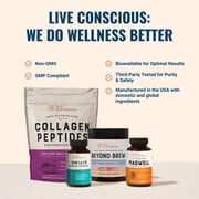Live Conscious Magwell Magnesium Complex with Zinc & Vitamin D3 - Sleep, Bone, Heart, Immune Support - 120 Caps