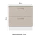 thumbnail image 2 of Mueble de Cocina MADESA Ágata 80 cm 2 Cajones Blanco Crema, 2 of 5