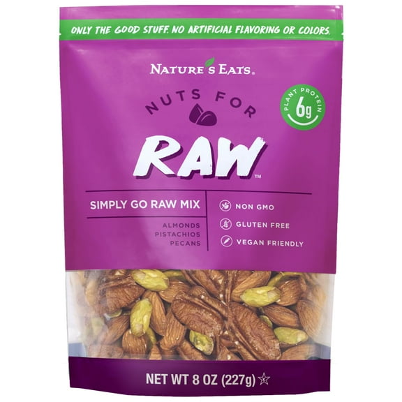Natures Eats Nuts For HHA1 Raw, 8 Oz (Pack of 1)