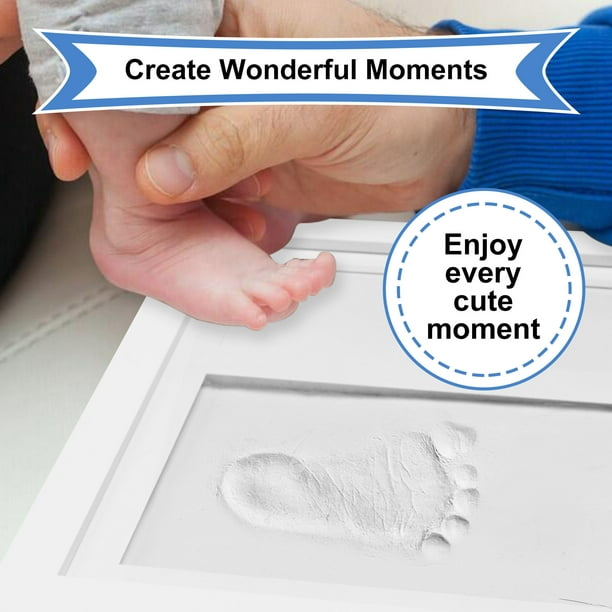 Kit d'empreintes de mains de bébé Cadre photo de bébé sans