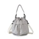 thumbnail image 1 of Bolso de hombro distintivo de verano, bolso informal con cordón plegable, bolso de cubo de nailon portátil, ligero y de gran capacidad para mujer, 1 of 6