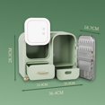 thumbnail image 3 of Makeup Organizers Storage Case With Lid And Drawers Design For Wife Mother Holiday GiftMatcha Green, 3 of 5