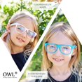 thumbnail image 4 of Gafas bloqueadoras de luz azul OWL Floral Turquesa para niños, 4 of 8