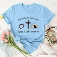 thumbnail image 2 of LUOGENLI T-shirts pour Femme pour Femmes T-Shirt Décontracté à Imprimé de Lettres Col Rond Manches Courtes T-Shirt Plusieurs Couleurs T-shirts pour Femmes T-shirts Graphiques Fête de la Saint-Patrick Bleu Pâle TTG, 2 of 5