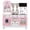 Pink, variant on EDUBEBO Kids Kitchen playset, Wooden Play Kitchen, Height Adjustable, Comes with Various Kitchen Accessories, Ideal Role Play Toy Gift for Toddlers and Kids Ages 3-8 (White)