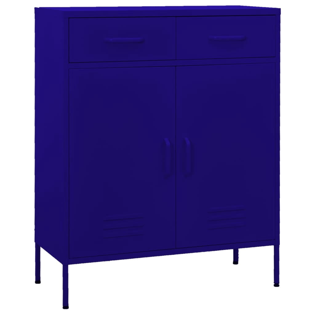 vidaXL Storage Cabinet Freestanding File Cabinet with Shelves for Office Steel