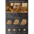 thumbnail image 4 of Escaleras para perros NOAH & PAW Leather, extra anchas, 17 pulgadas, 4 peldaños, 4 of 9