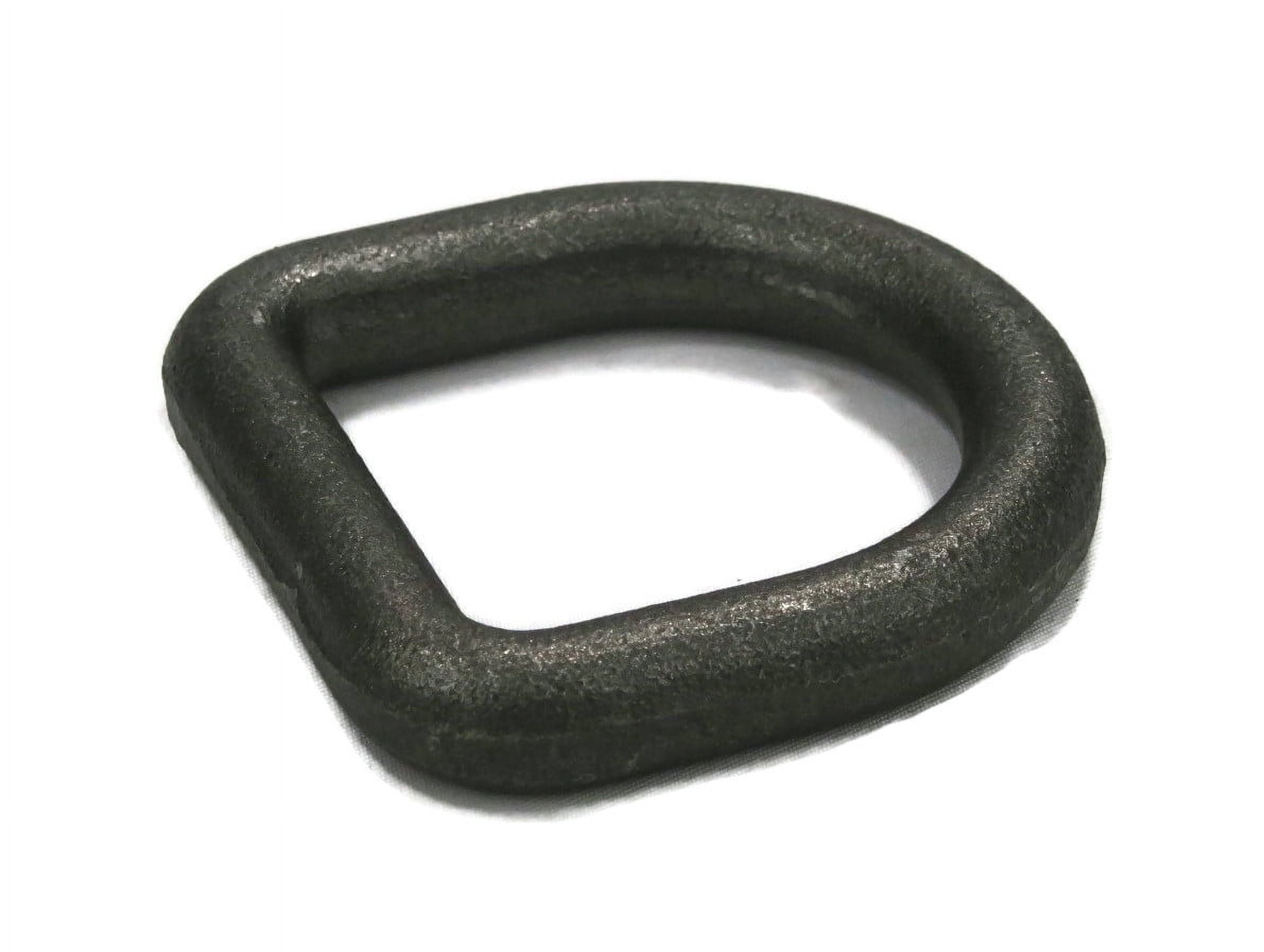 The ROP Shop 50-Pack 3/8" Steel D Ring Rope Tie Downs for Trailer Flatbed Truck Anchor Cargo