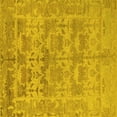 thumbnail image 1 of Ahgly Company Machine Washable Indoor Square Oriental Yellow Traditional Area Rugs, 4' Square, 1 of 4