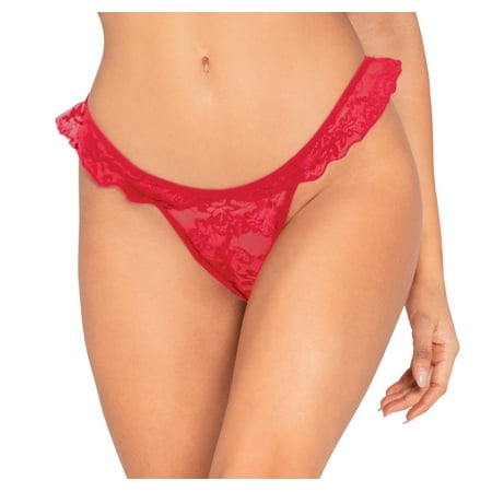 

Lacy Line Sexy Lace Ruffled Thong Panties