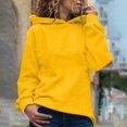 thumbnail image 1 of IMENGL Lightweight long sleeve hooded pullover, Yellow 2XL, Size M-2XL, 1 of 5