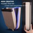 thumbnail image 3 of Trash Bin Creative Wall Mounted Folding Multiuse Car Waste Bin Kitchen Trash Can, 3 of 10