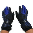 thumbnail image 3 of Guantes de ciclismo de montaña azules para hombre, antideslizantes, con absorción de impactos y diseño de dedos completos para máxima comodidad en ciclismo, 3 of 4