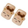 thumbnail image 2 of Gants Chauds Épais Sans Doigts en Peluche Faon Demi-Doigt Dessin Animé Mignon, 2 of 7