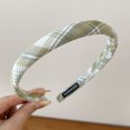 thumbnail image 1 of Diadema marrón de otoño e invierno para mujer, paquete de cabello con calavera alta, banda para el cabello a presión superior que combina con el tocado de horquilla para viajes al aire libre, 1 of 5