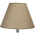 thumbnail image 2 of Lampshade 9" Top Diameter x 18" Bottom Diameter x 13" Slant Height with Washer (Spider) Attachment for Lamps with a Harp (Burlap Natural)$$Tools & Hardware Other, 2 of 5