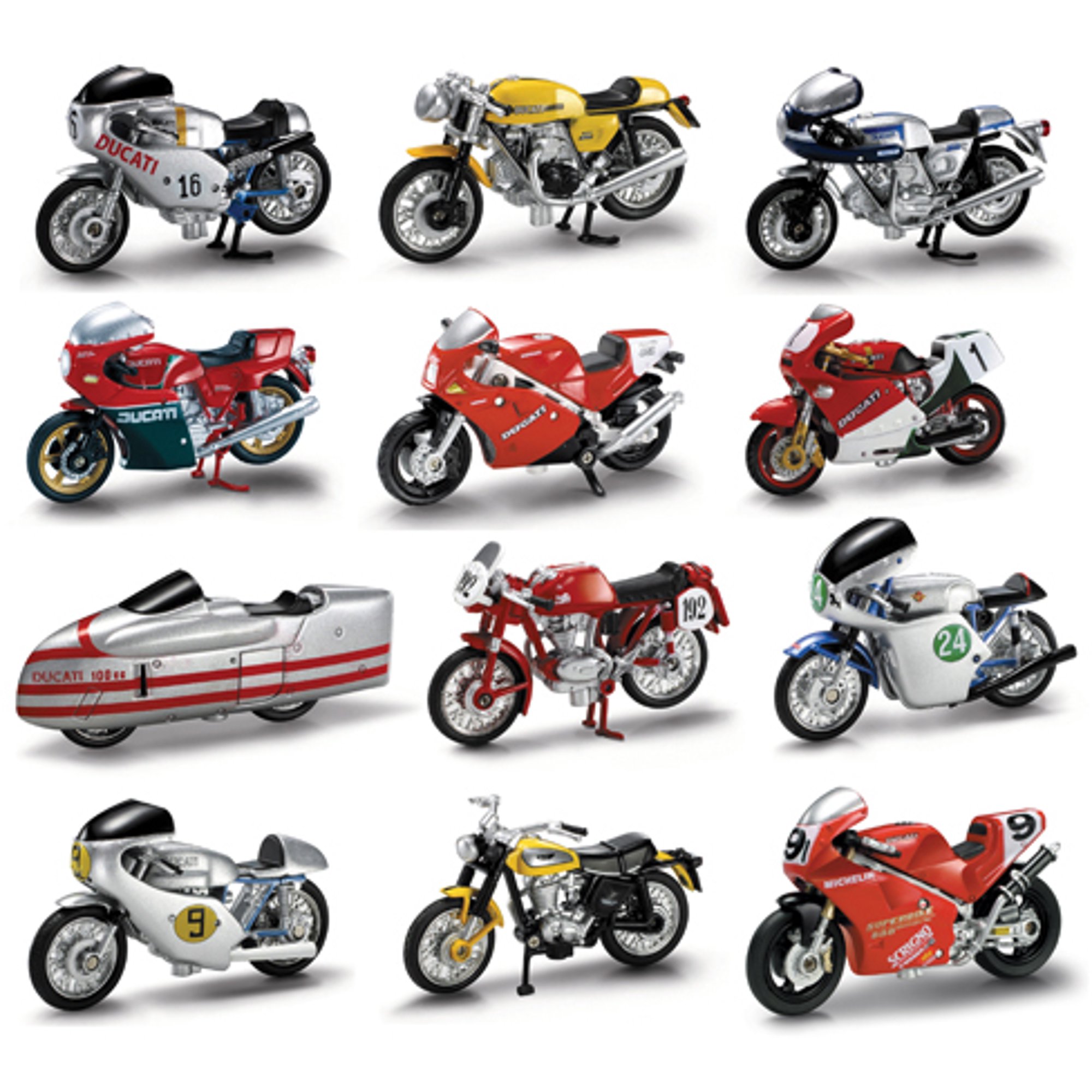 New Ray Toys Ducati 24/PC Assortment 1:32 Scale Die Cast Model