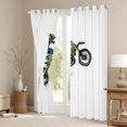thumbnail image 3 of jejeloiu Extreme Sport Game Blackout Curtains Set of 2 (52x84 Each),Green Dirt Bike Window Curtains For Boys Men, 3 of 6