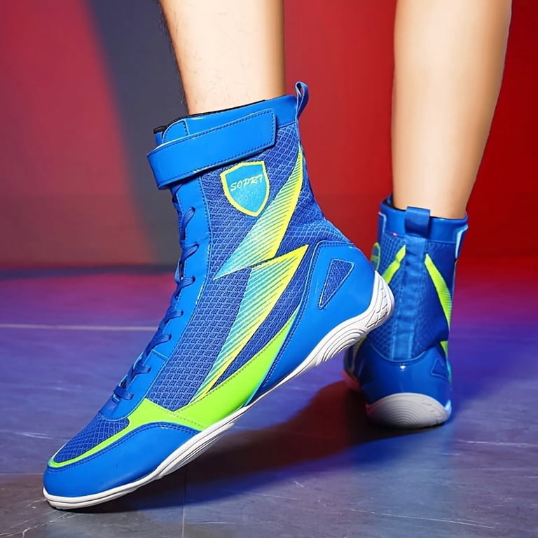 Lightweight High-Top Boxing Shoes with Ankle Support for Training Amazon.com: TECDOTO Boxing Shoes Men main image 2