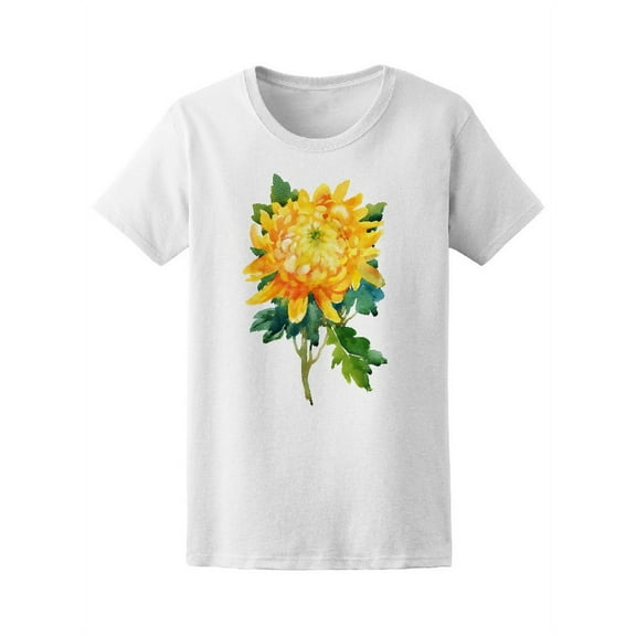 Beautiful Yellow Flower T-Shirt Women -Image by Shutterstock, Female Small