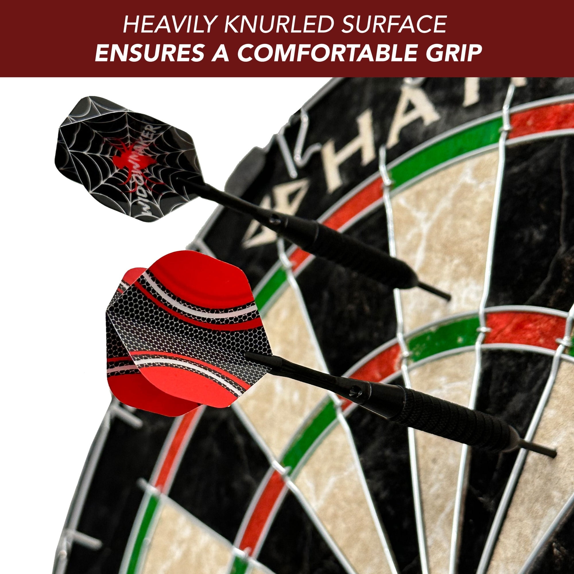 Hathaway Tip Darts,Steel Tip,Sisal Dartboards,PK3 BG1055