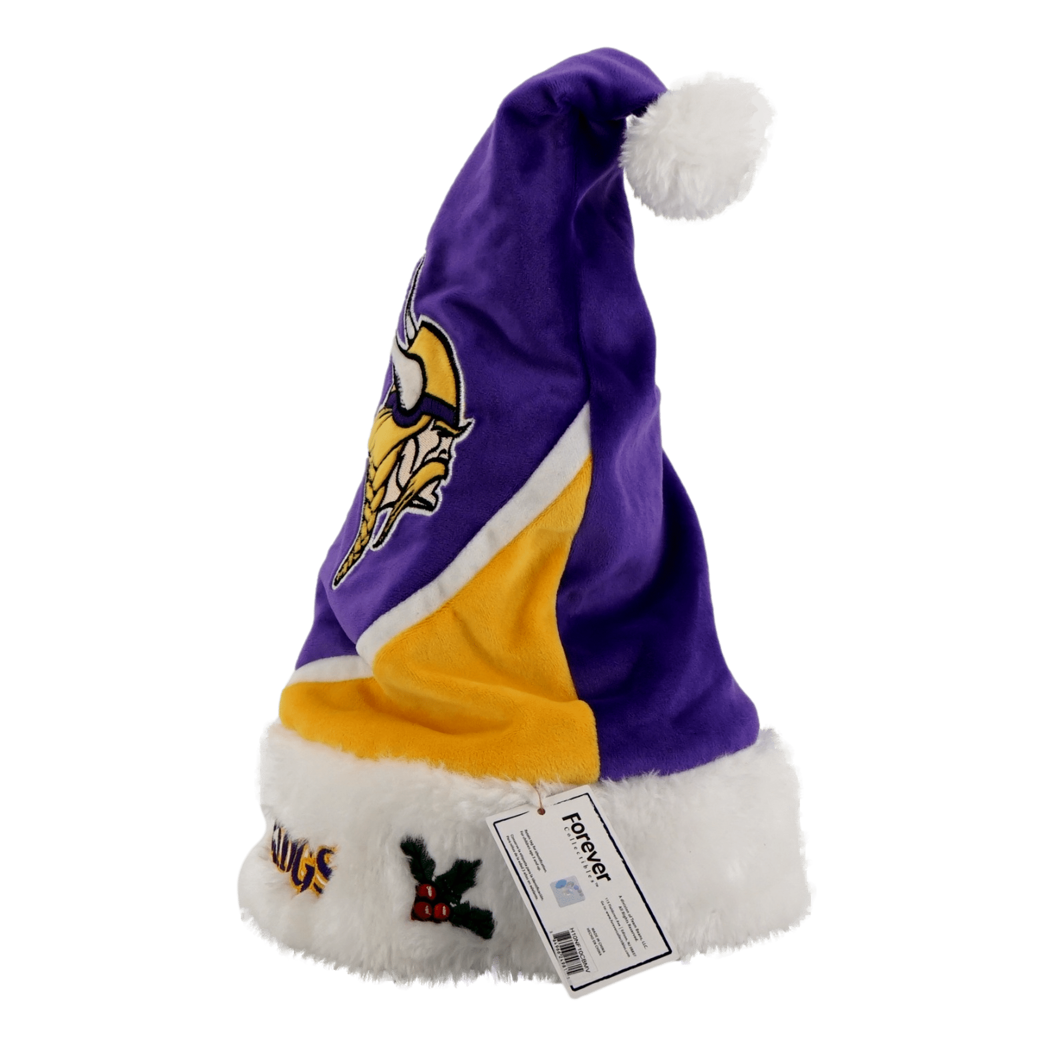 Minnesota Vikings Symbol Wearing Santa Claus Hat Ho Ho Ho Custom