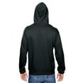 thumbnail image 3 of FRUIT OF THE LOOM Adult SofSpun Hooded Sweatshirt - SF76R - BLACK M, 3 of 4