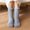 Gray, variant on Womens Fuzzy Mid Calf Socks, Cozy Plush Slipper Socks for Indoor Lounge Sleep