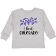 thumbnail image 3 of Inktastic I Love Colorado Columbine Flowers Boys or Girls Long Sleeve Toddler T-Shirt, 3 of 5