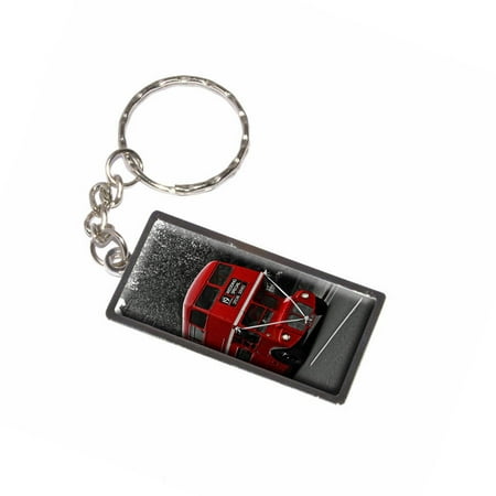 Double Decker Red Bus England Great Britain Keychain Key Chain