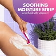thumbnail image 3 of Rasoirs Jetables pour Femmes Lisse Parfumé, Rasoir Triple Lame pour un Rasage Lisse, Lot de 4, 3 of 4