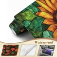 thumbnail image 4 of Peel and Stick Wallpaper Wall Murals Decorative Sunflower Glass Panel Stained Glass 100"H x 144"W Removable PVC Wall Paper Self-Adhesive Wall Paintings Art Decor for Bedroom Living Room, 4 of 7